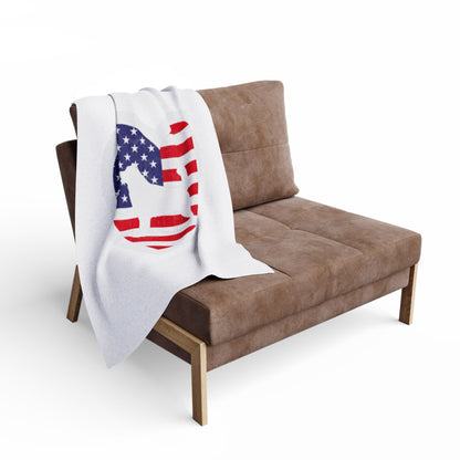 Malamute Flag Arctic Fleece Blanket