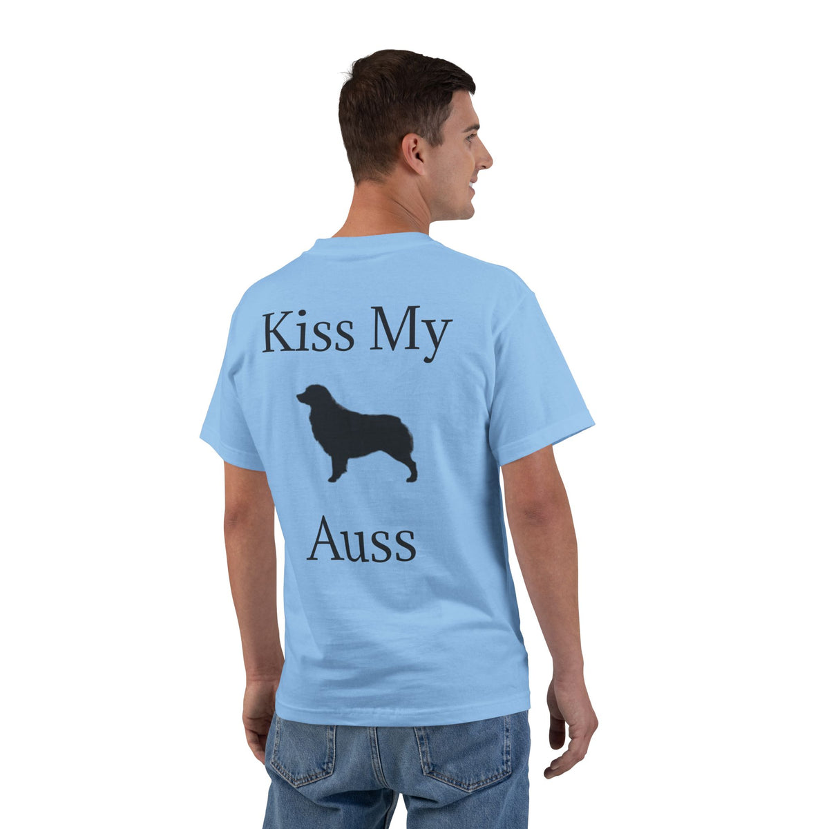 Kiss My Auss Men's Short-Sleeve Crewneck Tee