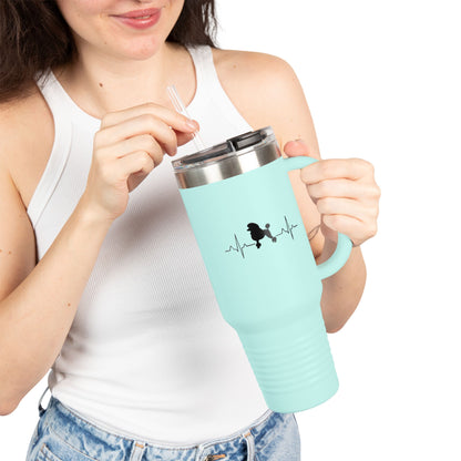 My Heart Beats For Poodles Insulated Travel Mug