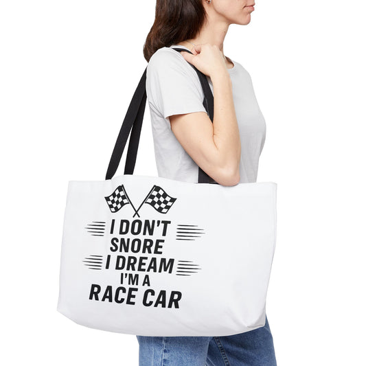 I Don't Snore Weekender Tote Bag