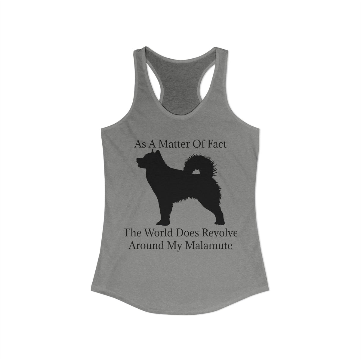 Matter Of Fact Malamute Women's Racerback Tank