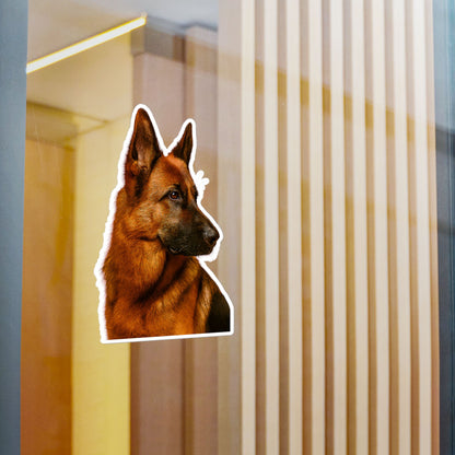 German Shepherd Head Vinyl Decal