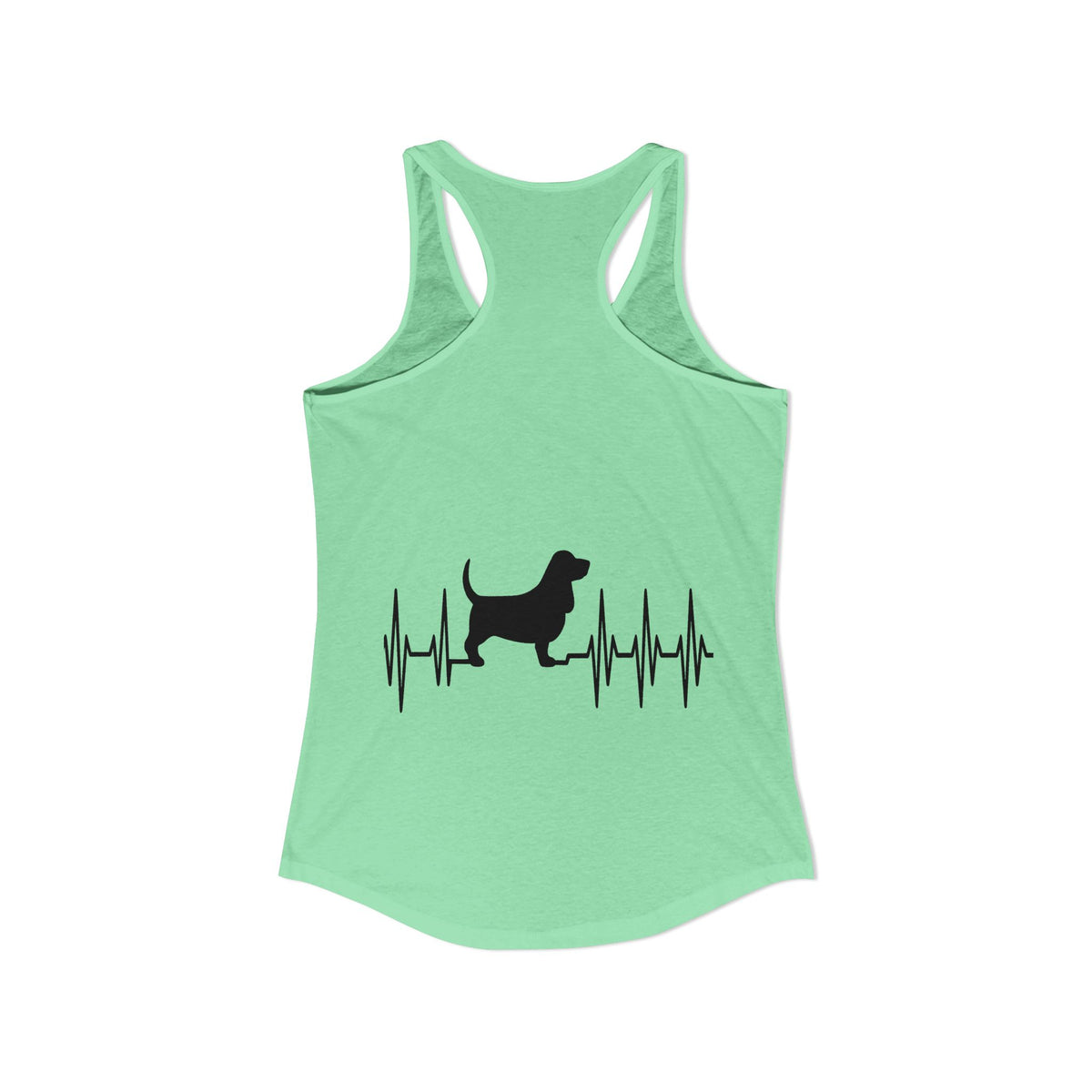 My Heart Beats For Bassets Women's Racerback Tank