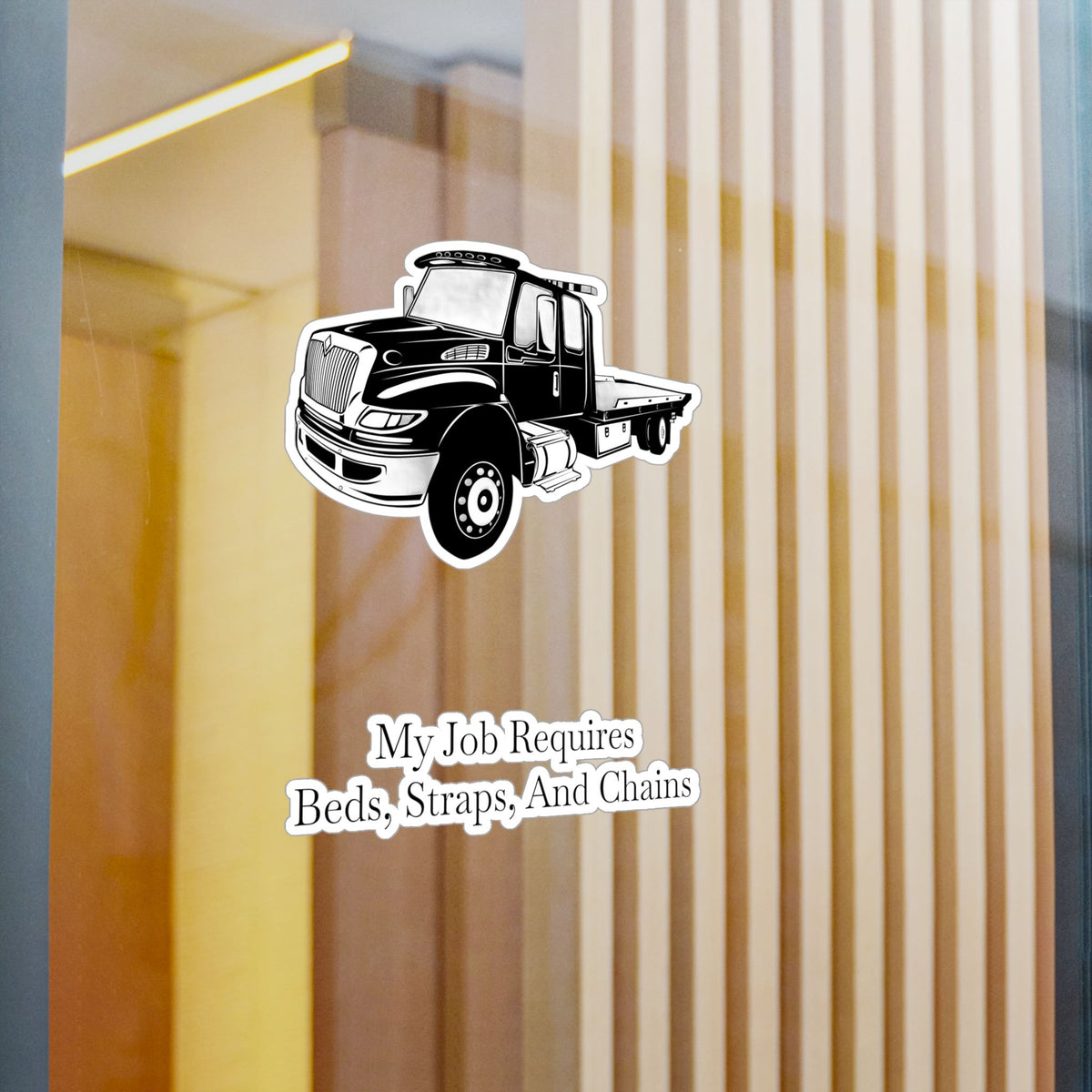Beds, Straps, And Chains Vinyl Decal