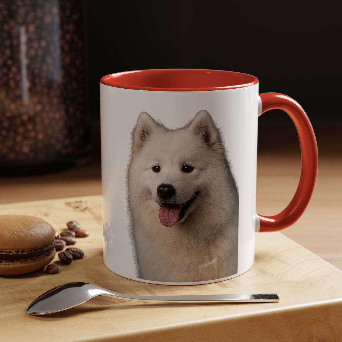 Samoyed Head 2-Tone Coffee Mug