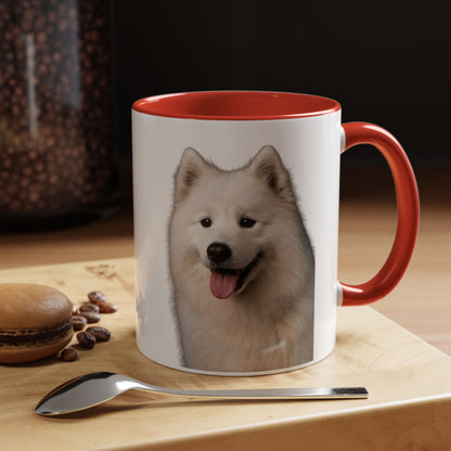Samoyed Head 2-Tone Coffee Mug