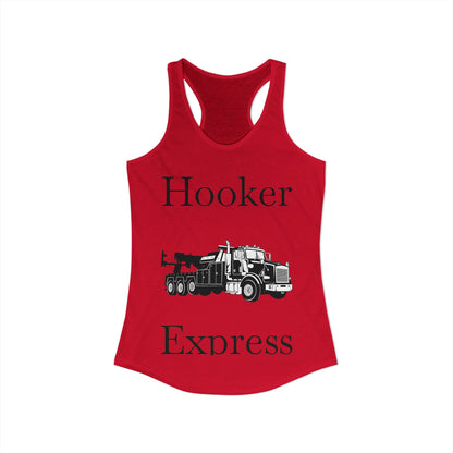 H**ker Express Heavy Tow Truck Women's Racerback Tank