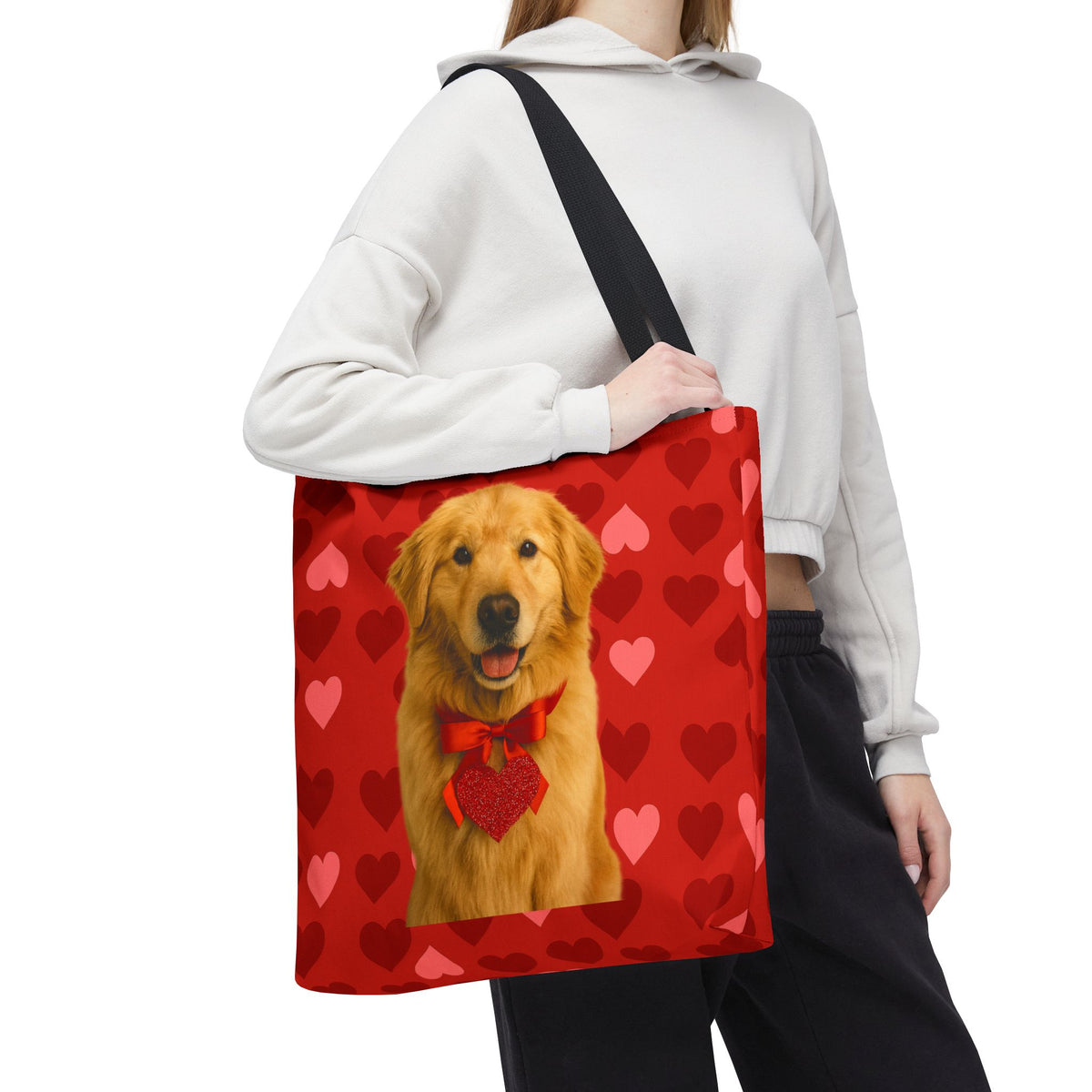 Cupid's Companion Golden Tote Bag