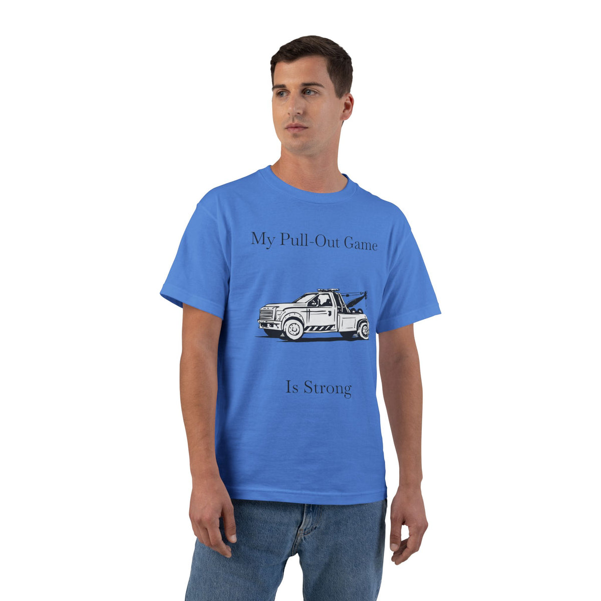 Pull Out Wheel Lift Tow Truck Men's Short-Sleeve Crewneck Tee
