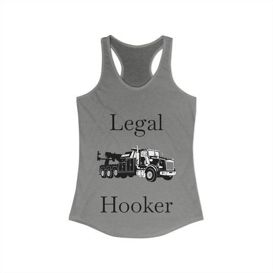 Legal H**ker Heavy Tow Truck Women's Racerback Tank