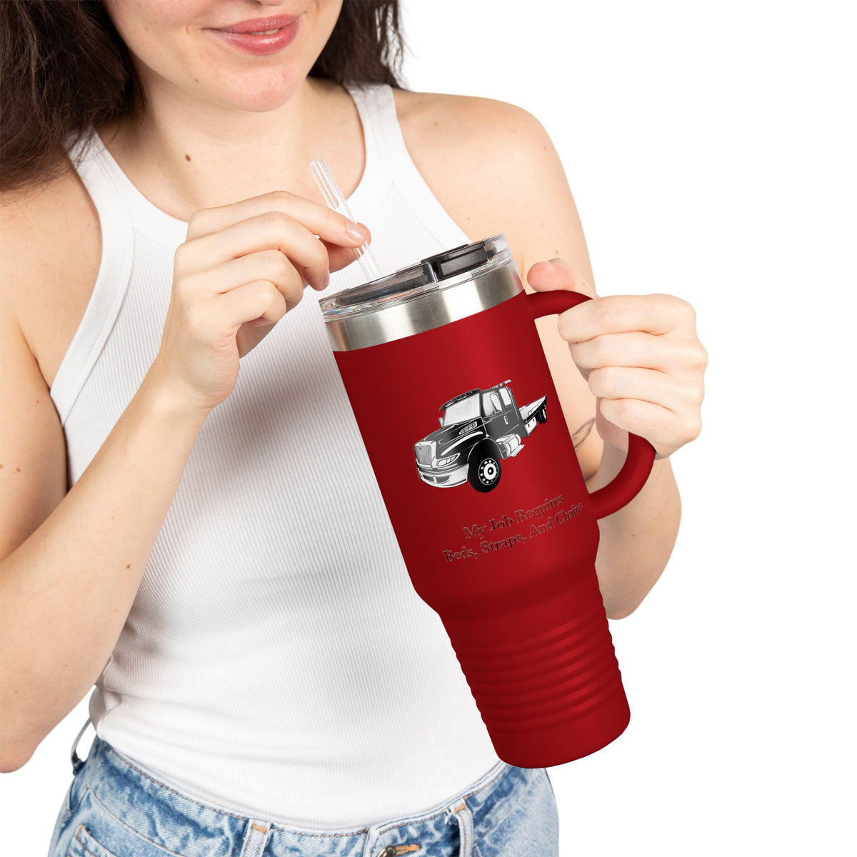 Beds, Straps, And Chains Insulated Travel Mug