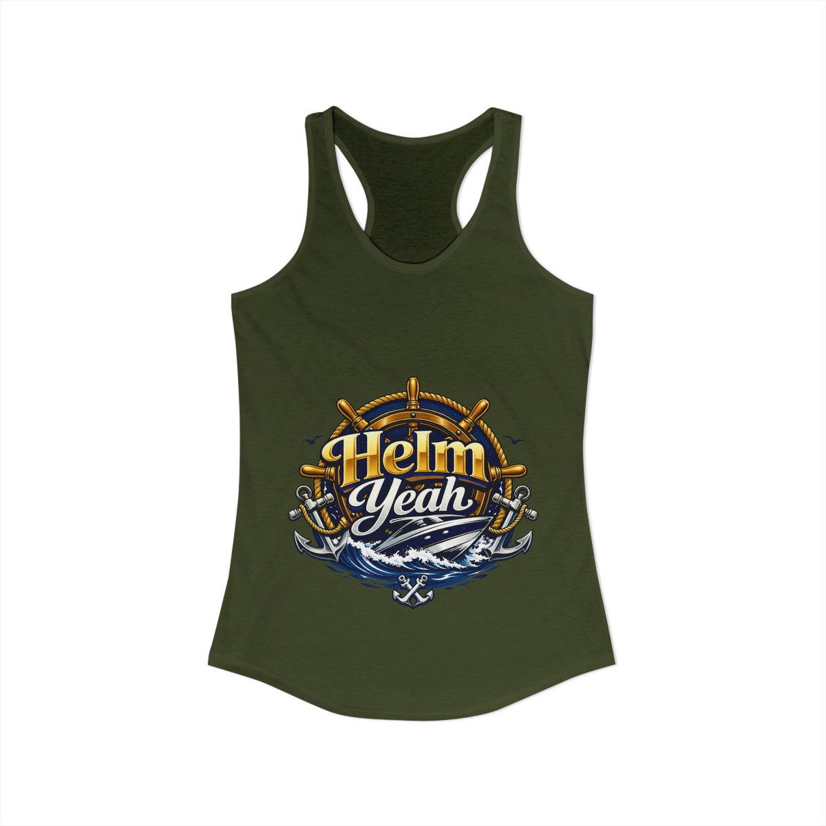 Helm Yeah Women's Racerback Tank
