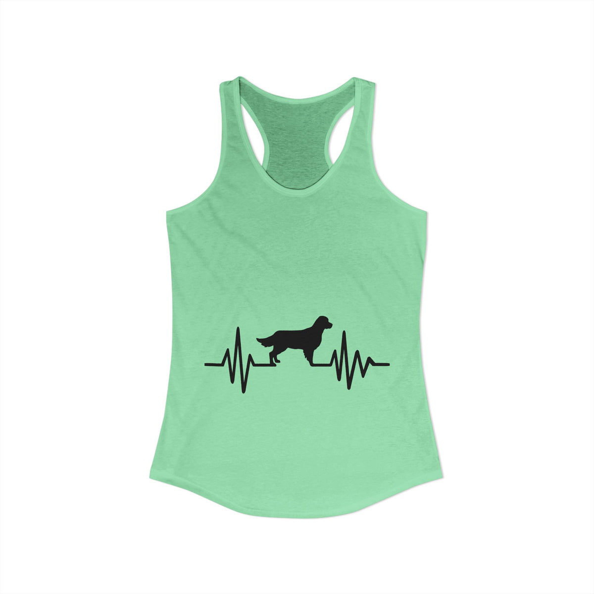 My Heart Beats For Goldens Women's Racerback Tank
