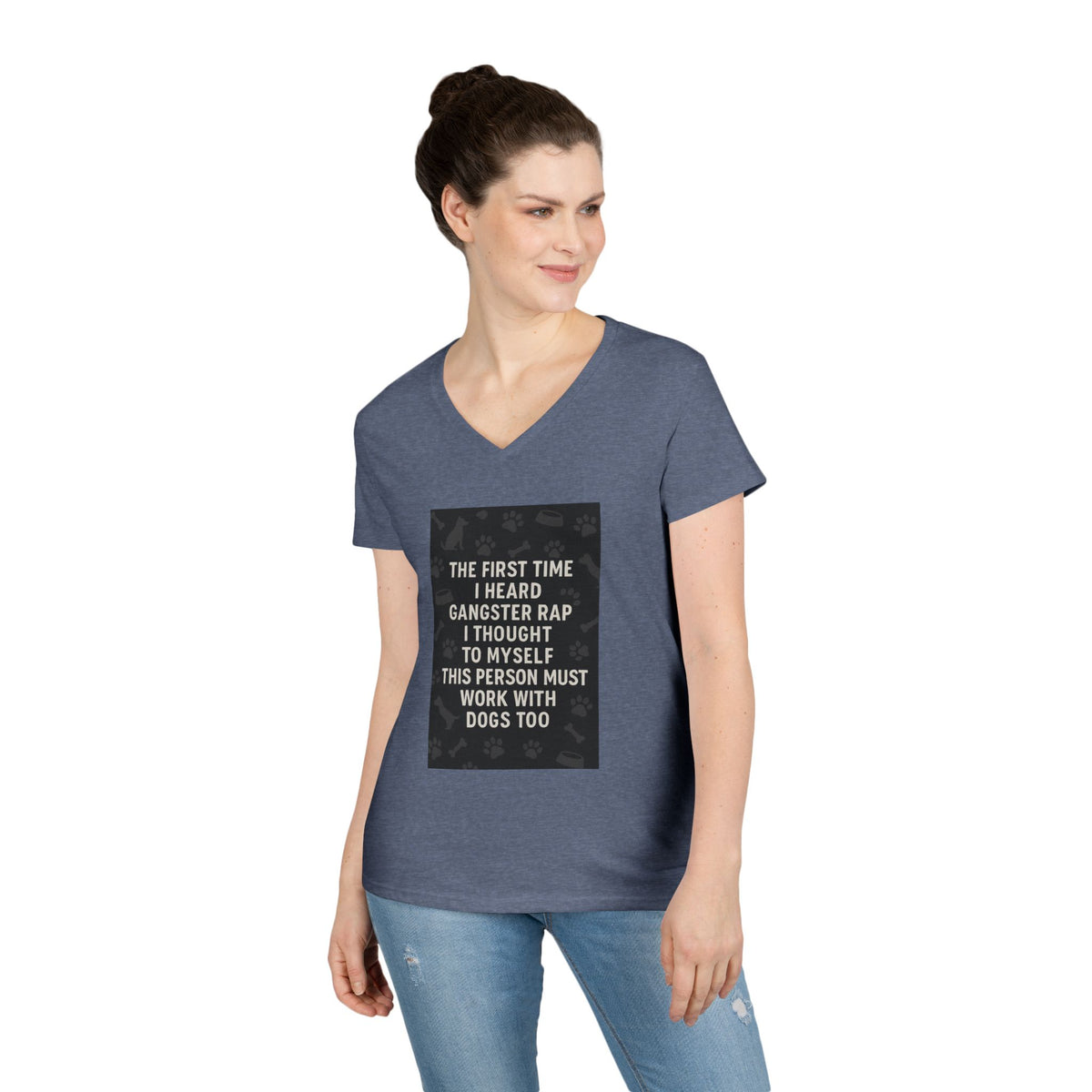 Gangster Rap Women's V-Neck Tee