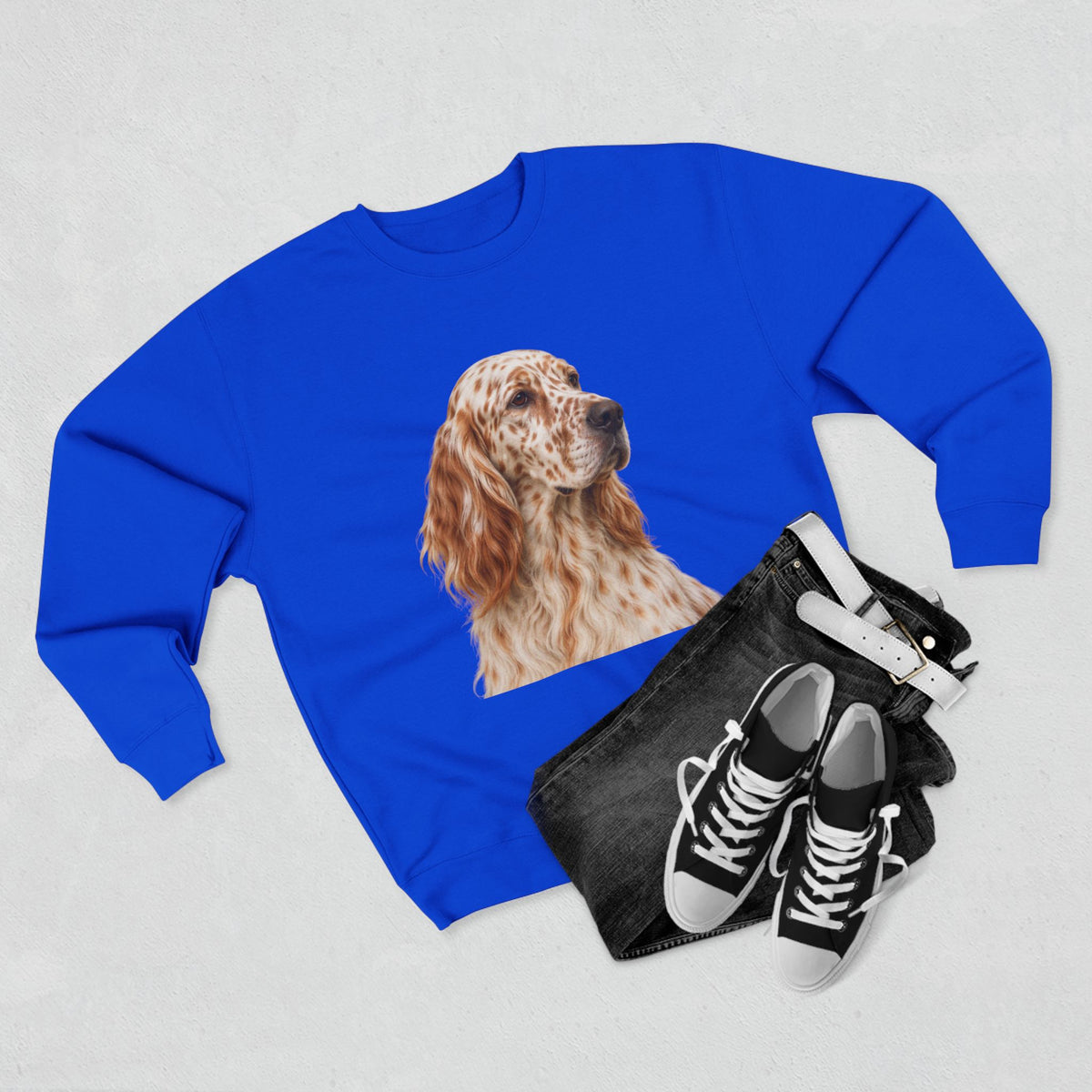English Setter Head Unisex Crewneck Sweatshirt