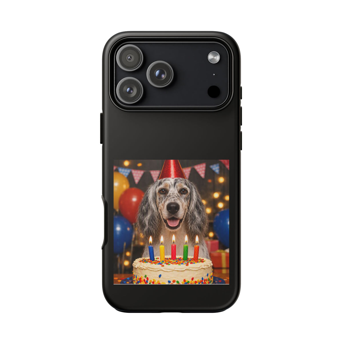 Birthday Buddy English Setter iPhone Case