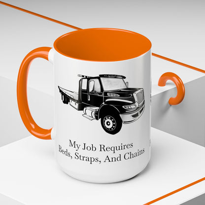 Beds, Straps, And Chains 2-Tone Coffee Mug