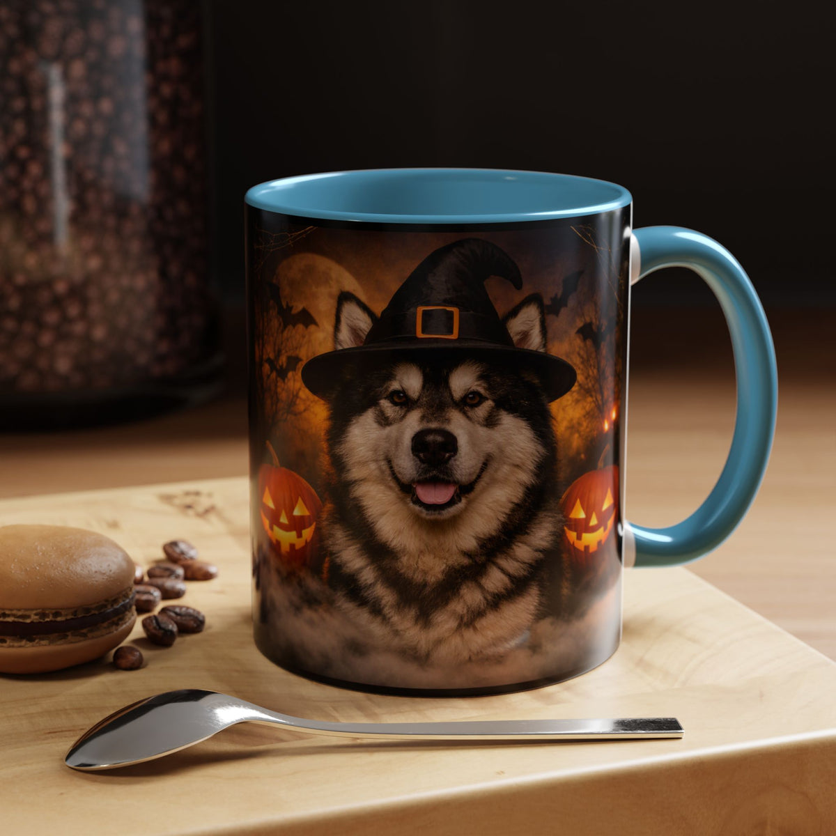 Witch Hat Pack Malamute 2-Tone Coffee Mug