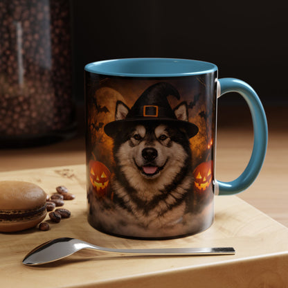 Witch Hat Pack Malamute 2-Tone Coffee Mug