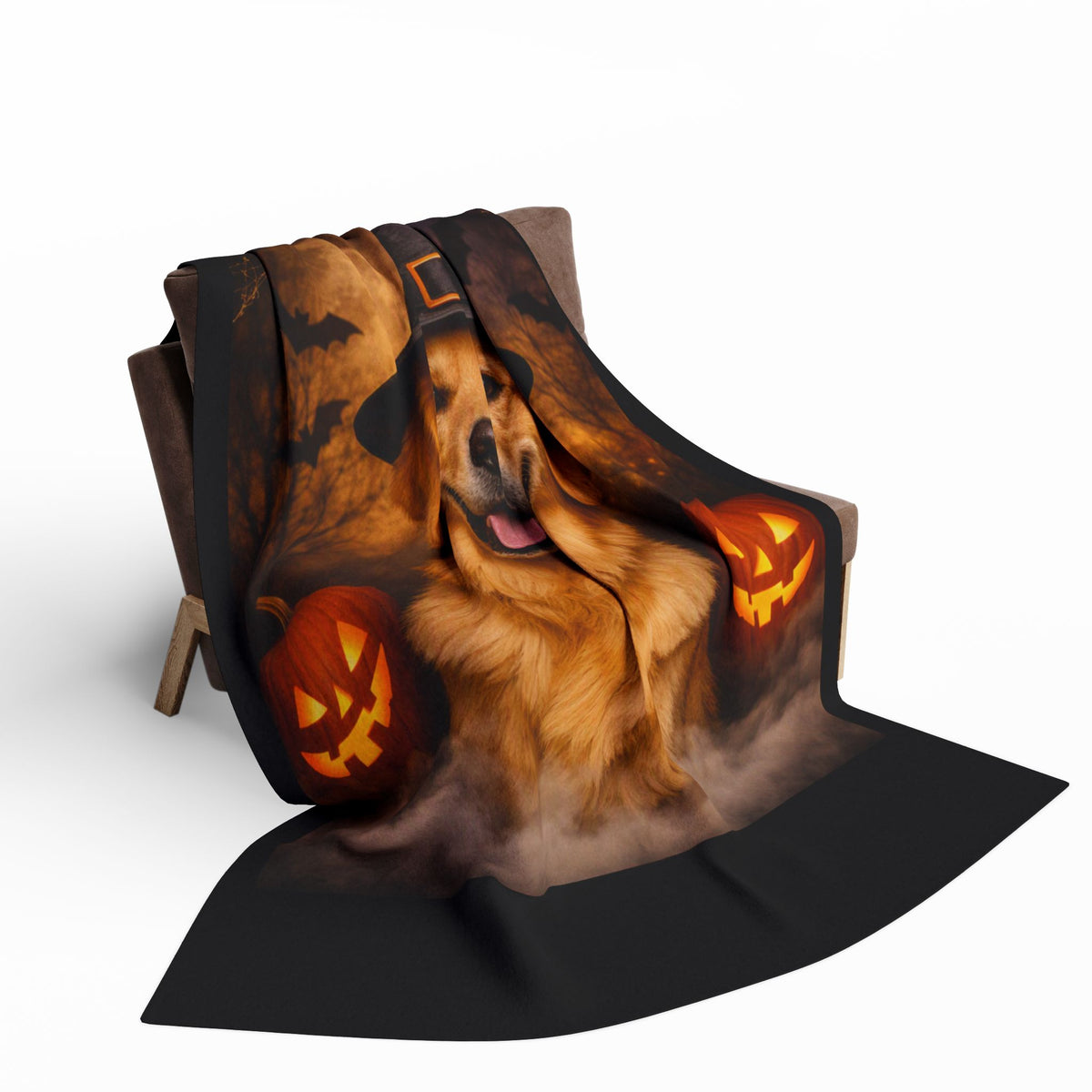Witch Hat Pack Golden Arctic Fleece Blanket