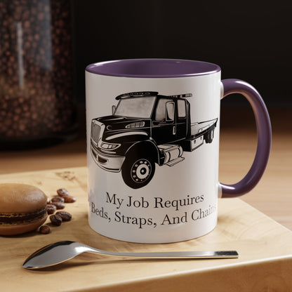 Beds, Straps, And Chains 2-Tone Coffee Mug