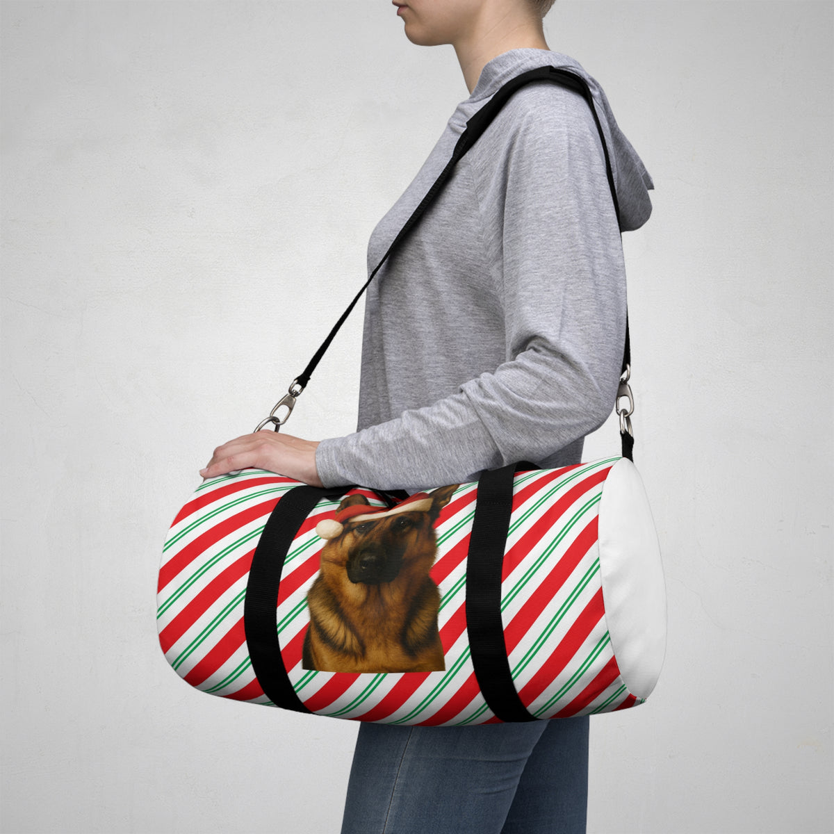 Santa Paws German Shepherd Duffel Bag