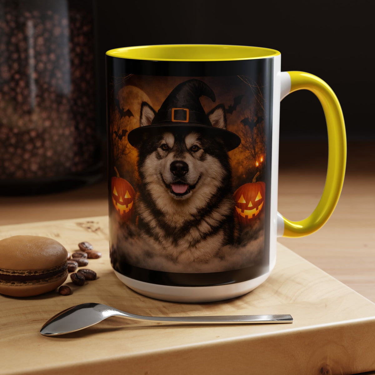 Witch Hat Pack Malamute 2-Tone Coffee Mug