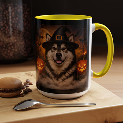 Witch Hat Pack Malamute 2-Tone Coffee Mug