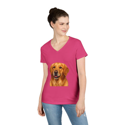 Golden Head Women's V-Neck Tee
