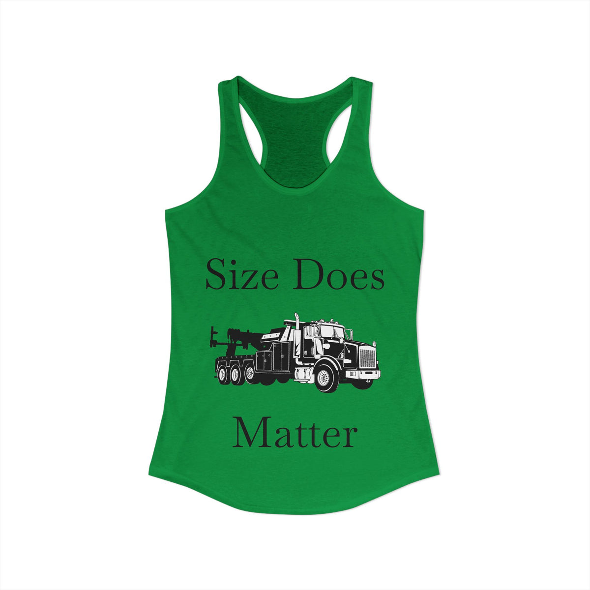 Size Does Matter Women's Racerback Tank