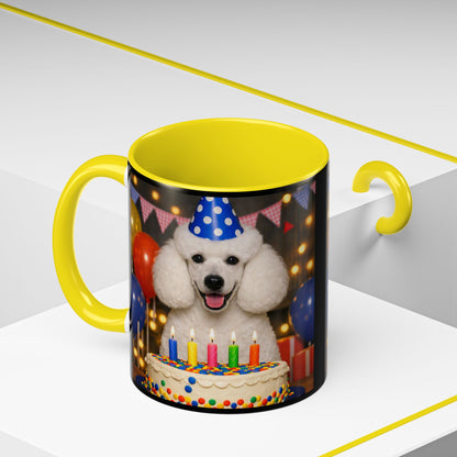 Birthday Buddy Poodle 2-Tone Coffee Mug