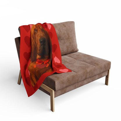 Cupid's Companion Bloodhound Arctic Fleece Blanket
