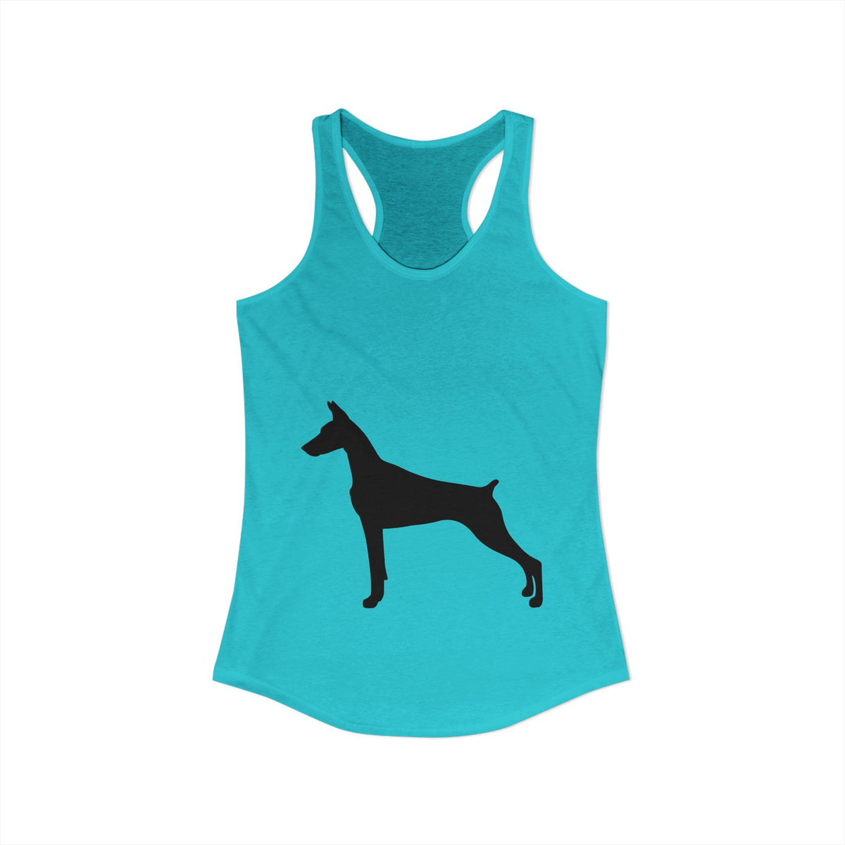 Doberman Silhouette Women's Racerback Tank