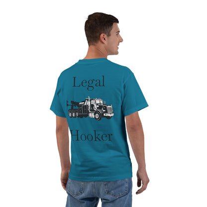 Legal H**ker Heavy Tow Truck Men's Short-Sleeve Crewneck Tee