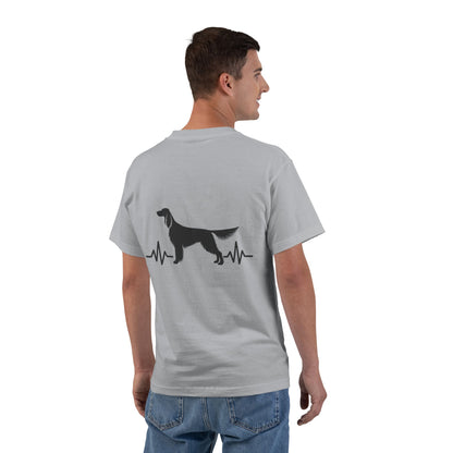 My Heart Beats For English Setters Men's Short-Sleeve Crewneck Tee