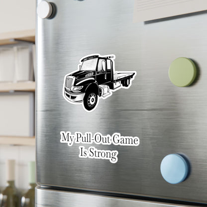 Pull Out Flatbed Tow Truck Vinyl Decal