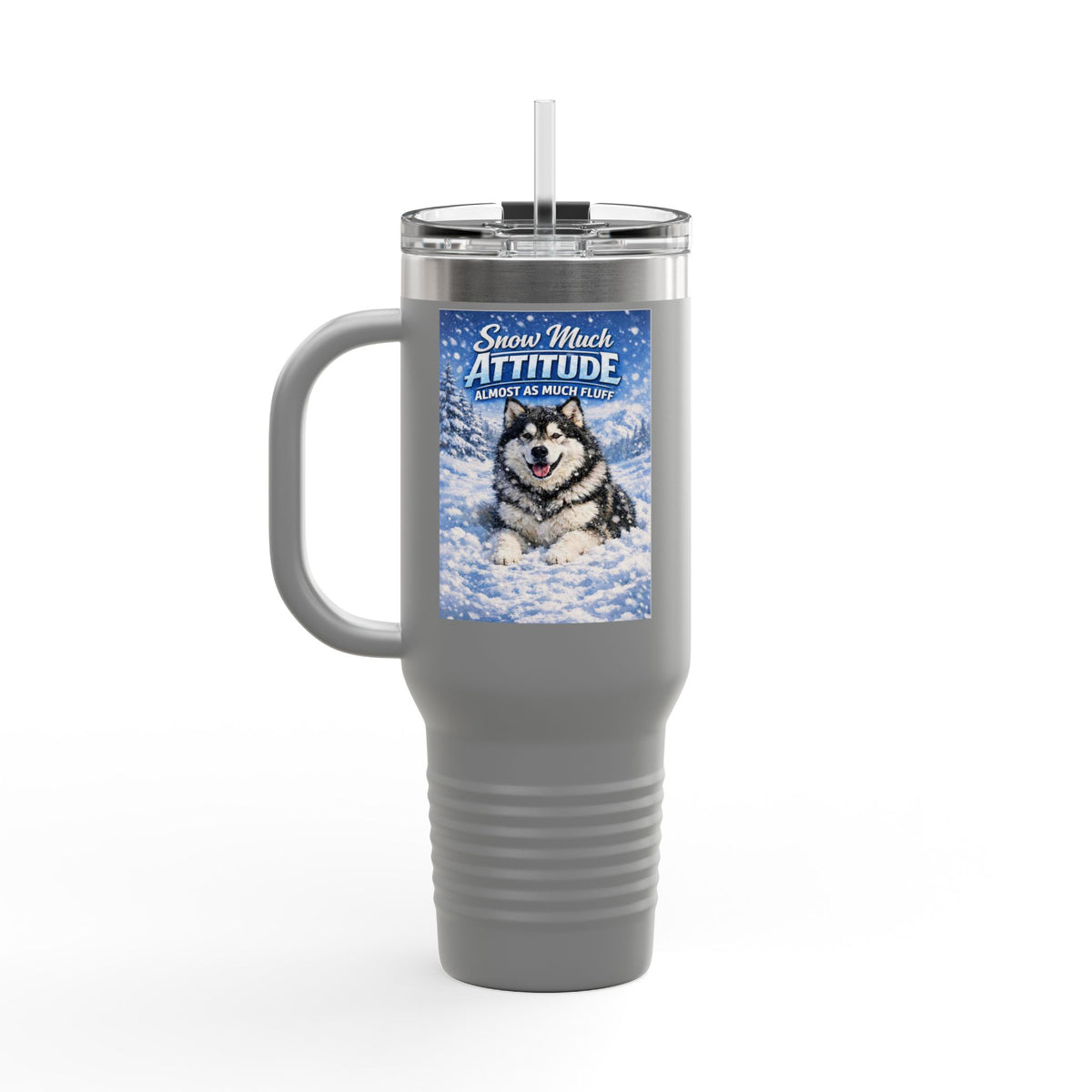Snow Much Attitude Insulated Travel Mug