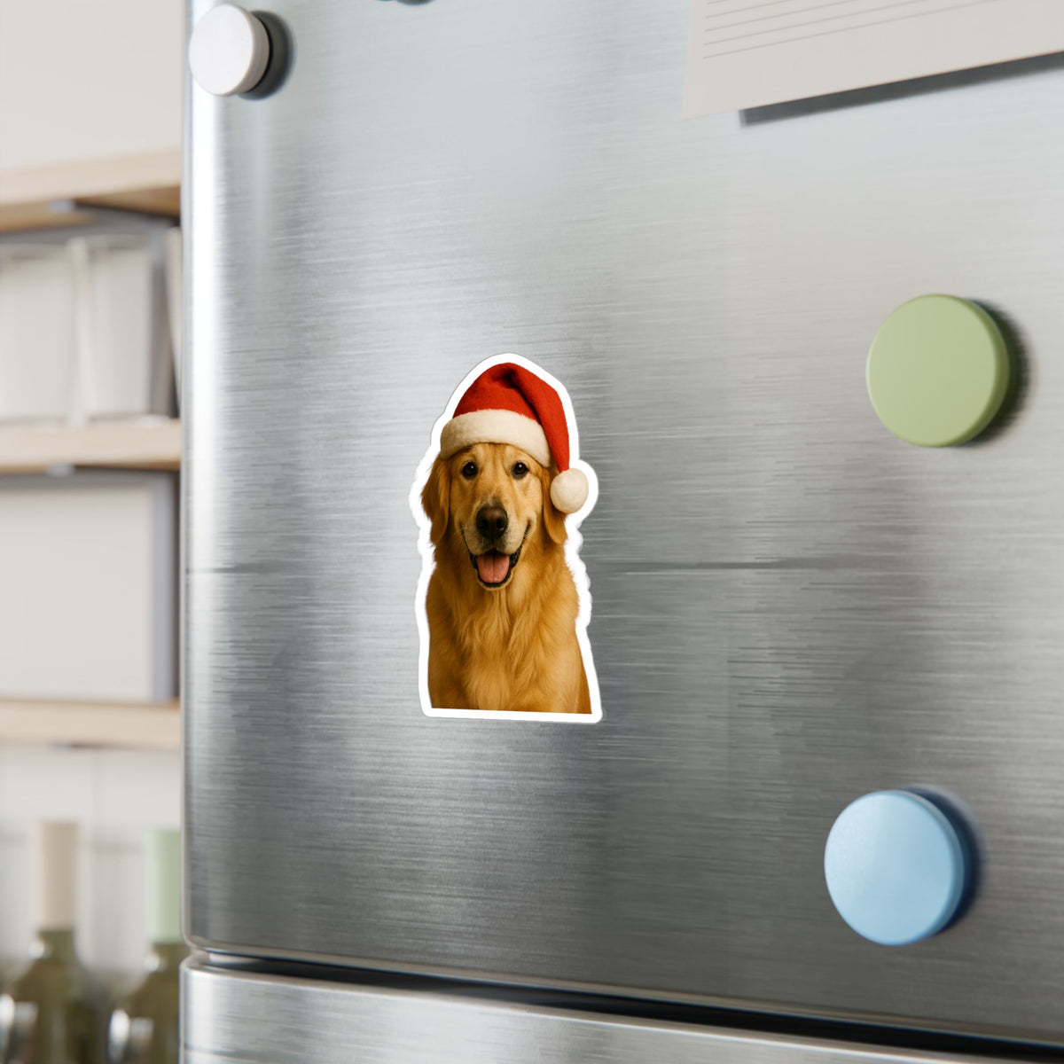 Santa Paws Golden Vinyl Decal