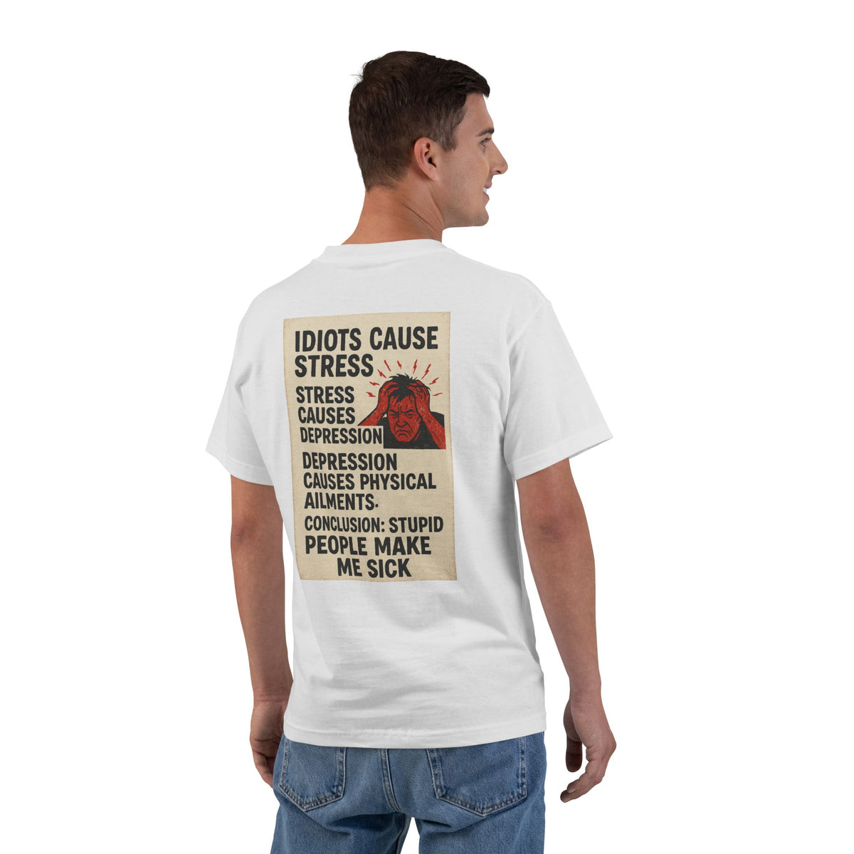 Stupid People Men's Short-Sleeve Crewneck Tee