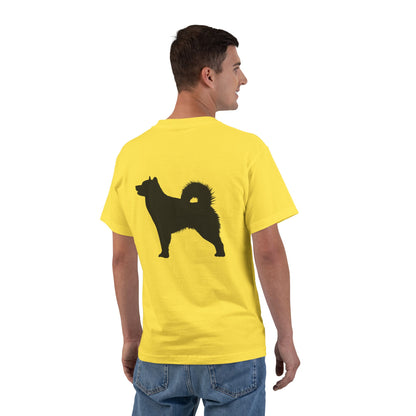 Malamute Silhouette Men's Short-Sleeve Crewneck Tee