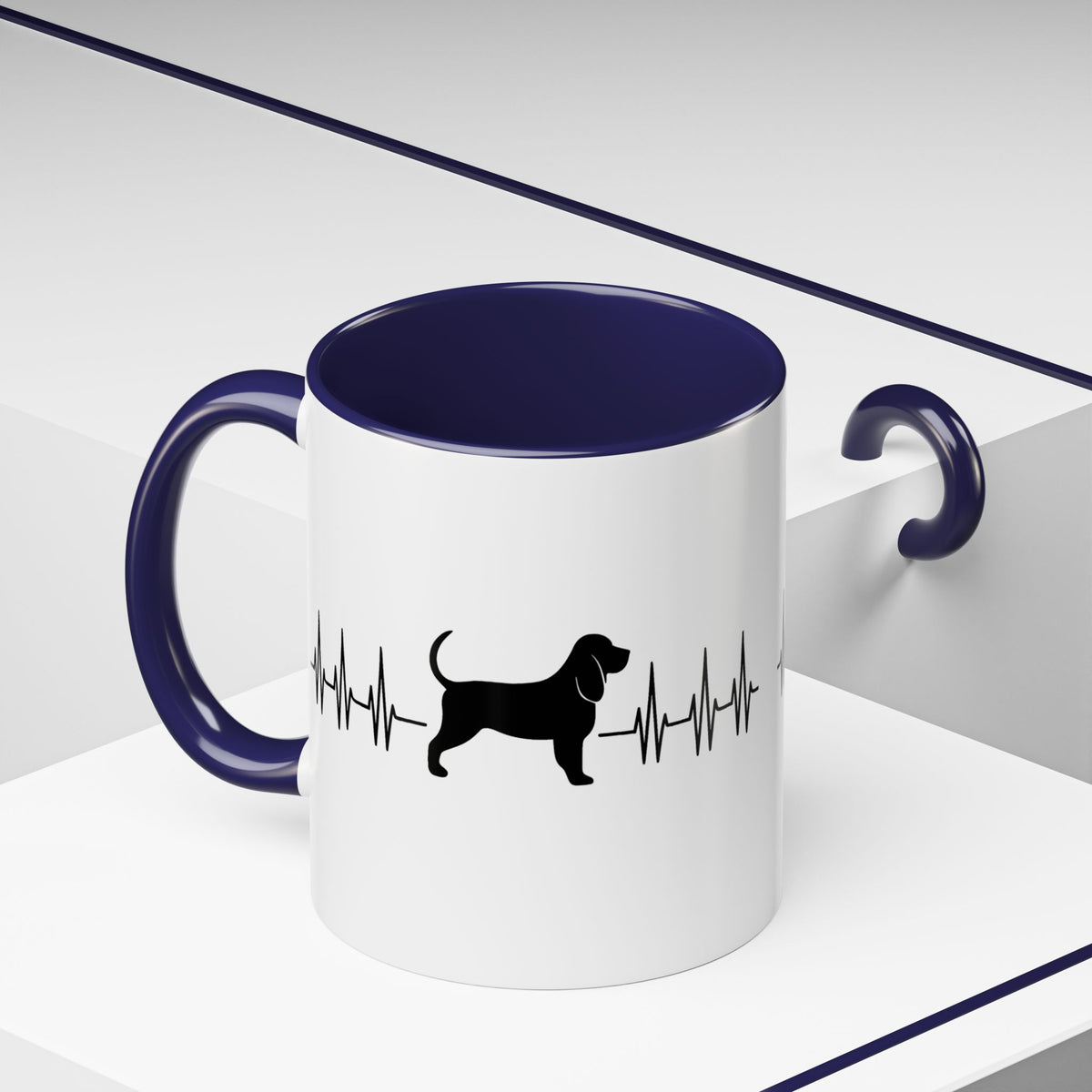My Heart Beats For Bloodhounds 2-Tone Coffee Mug