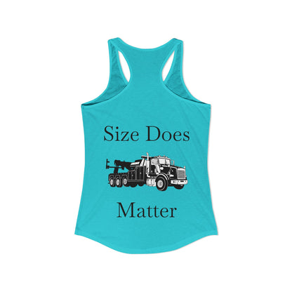 Size Does Matter Women's Racerback Tank