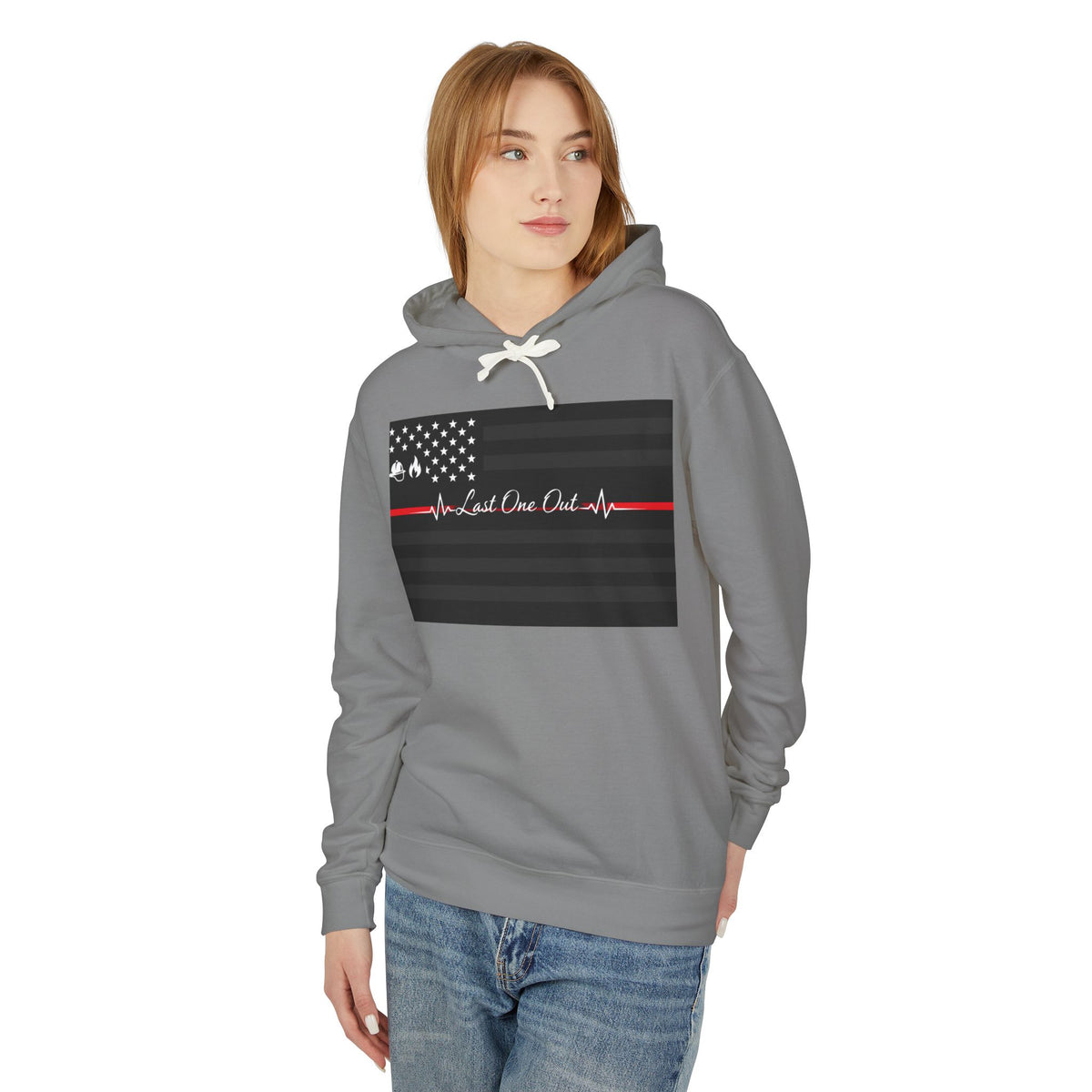 Thin Red Line Unisex Lightweight Hoodie