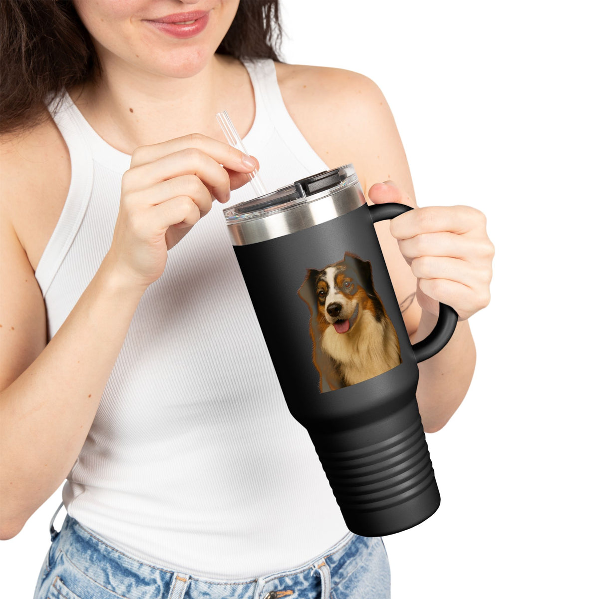 Aussie Head  Insulated Travel Mug