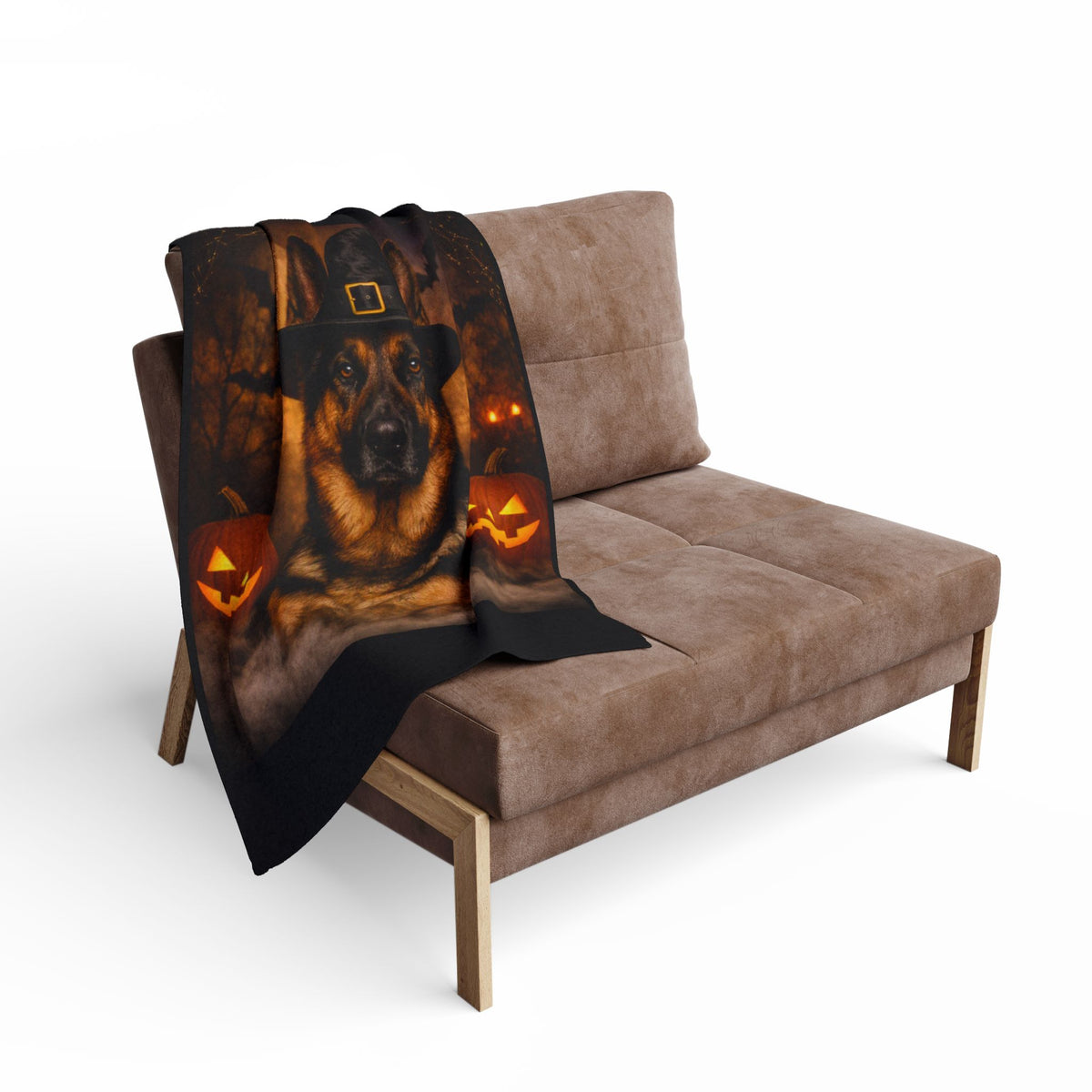 Witch Hat Pack German Shepherd Arctic Fleece Blanket