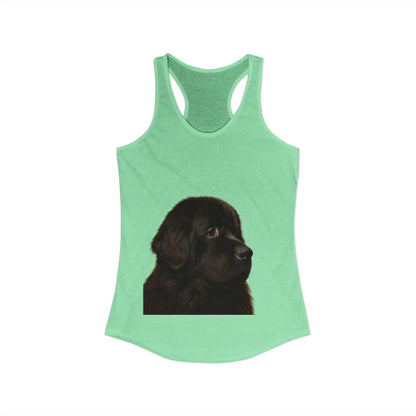 Newfie Head Women's Racerback Tank