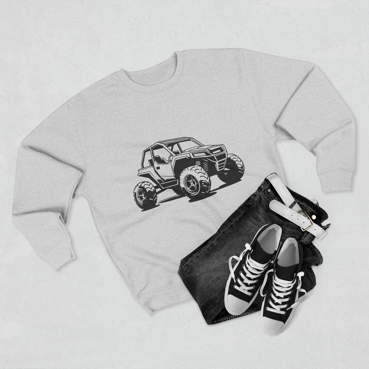 Off The Beaten Path Side By Side Unisex Crewneck Sweatshirt