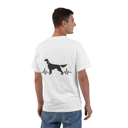 My Heart Beats For English Setters Men's Short-Sleeve Crewneck Tee