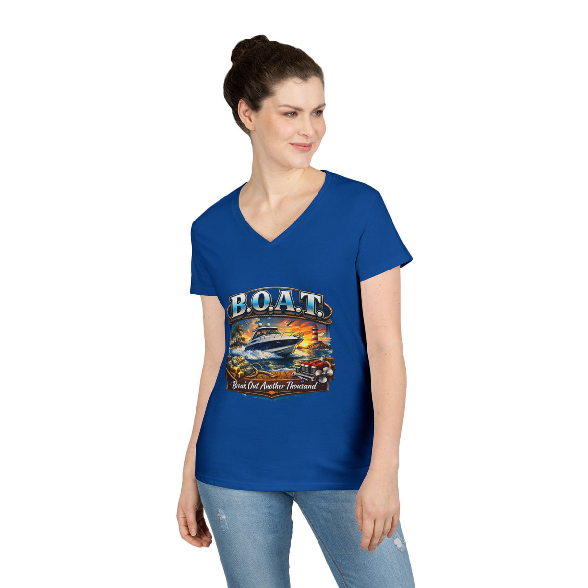 B.O.A.T. Women's V-Neck Tee