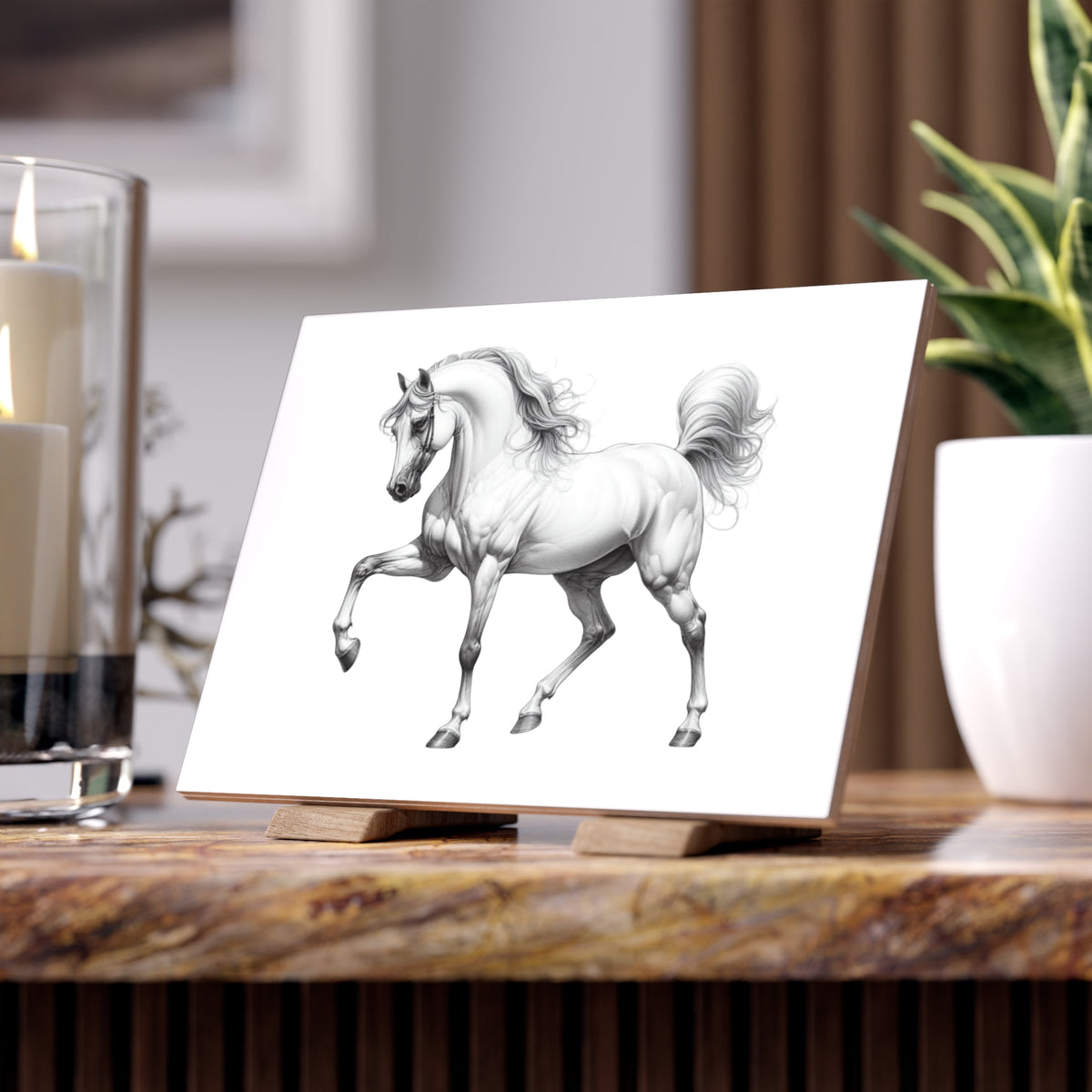 Fancy Pants Ceramic Photo Tile
